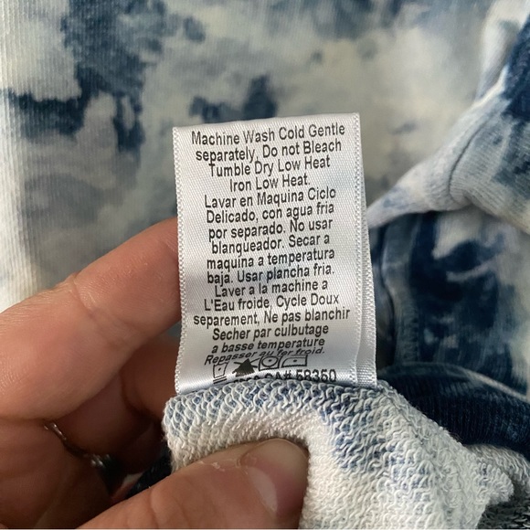 •Current/Elliot Indigo Summer tie dye short sleeve top• Size - Picture 7 of 9